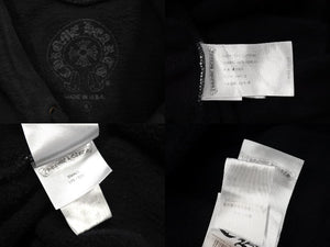 ChromeHearts クロムハーツ パーカー フローラルロゴ U.S.A製 コットン ブラック ホワイト サイズS 美品 中古 66664