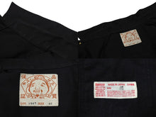 Load image into Gallery viewer, EVISU エビス デニムジャケット シーガルプリント 1507 JAPAN製 コットン ブラック サイズ46 美品 中古 66665