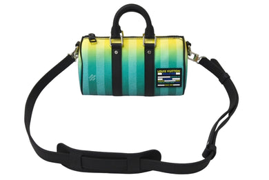 新品未使用 LOUIS VUITTON ルイヴィトン キーポル XS ショルダーバッグ M59949 PVC シルバー金具 グリーン イエロー 中古 66668