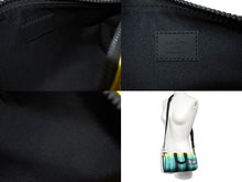 Load image into Gallery viewer, 新品未使用 LOUIS VUITTON ルイヴィトン キーポル XS ショルダーバッグ M59949 PVC シルバー金具 グリーン イエロー 中古 66668