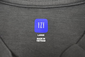 未使用 YEEZY GAP イージーギャップ長袖Ｔシャツ RN54023/CA17897 Lサイズ カニエウエスト コットン ダークグレー 中古 66674 