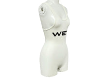 画像をギャラリービューアに読み込む, YEEZY MOWALOLA イージー モワローラ WET ロンパース 繋ぎノースリーブ カニエウエストロゴ サイズ1 ホワイト 美品 中古 66676 