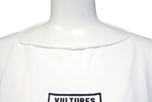 新品未使用 YEEZY イージー VULTURES Box T-shirt 長袖Ｔシャツ ホワイト コットン サイズ1 中古 66678