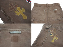 Load image into Gallery viewer, 極美品 CHROME HEARTS × SEX RECORDS クロムハーツ×セックスレコーズ カーペンターパンツ クロスパッチ サイズ31 中古 66679