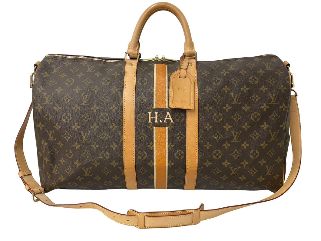 LOUIS VUITTON ルイヴィトン キーポルバンドリエール55 マイLVヘリテージ ボストンバッグ モノグラム M41414 美品 中古 66685