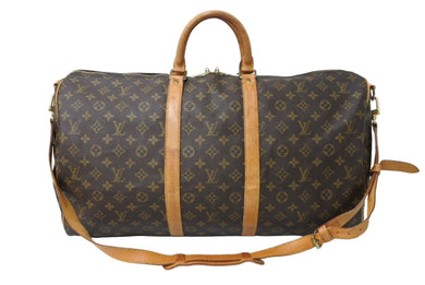 LOUIS VUITTON ルイヴィトン キーポルバンドリエール55 M41414 ボストンバッグ モノグラムキャンバス ブラウン 良品 中古 66686