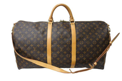 LOUIS VUITTON ルイヴィトン キーポルバンドリエール60 ボストンバッグ M41412 モノグラムキャンバス ブラウン 美品 中古 66687