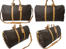Load image into Gallery viewer, LOUIS VUITTON ルイヴィトン キーポルバンドリエール50 ボストンバッグ M41416 モノグラムキャンバス ゴールド金具 ブラウン 美品 中古 66691