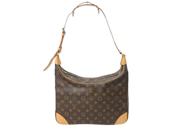 LOUIS VUITTON ルイヴィトン ブローニュ ショルダーバッグ M51265 モノグラムキャンバス ゴールド金具 ブラウン 美品 中古 66701