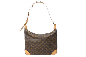 LOUIS VUITTON ルイヴィトン ブローニュ ショルダーバッグ M51265 モノグラムキャンバス ゴールド金具 ブラウン 美品 中古 66701