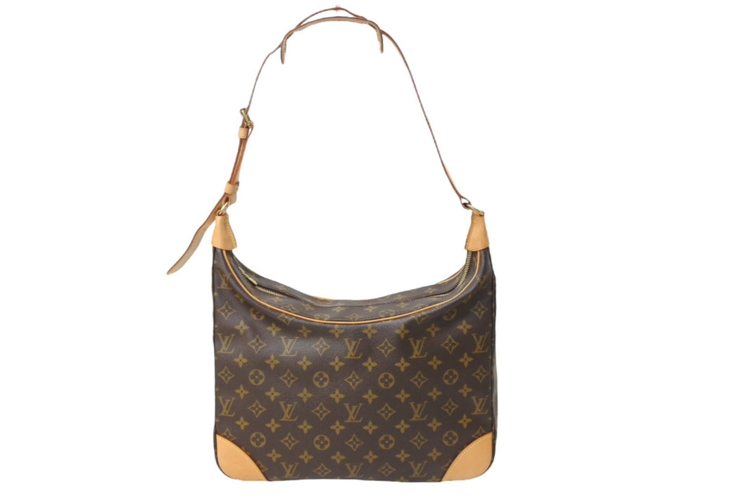 LOUIS VUITTON ルイヴィトン ブローニュ ショルダーバッグ M51265 モノグラムキャンバス ゴールド金具 ブラウン 美品 中古 66701