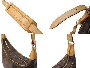 LOUIS VUITTON ルイヴィトン ブローニュ ショルダーバッグ M51265 モノグラムキャンバス ゴールド金具 ブラウン 美品 中古 66701
