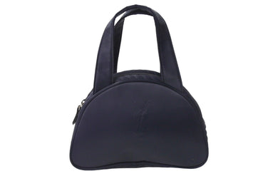 YVES SAINT LAURENT イヴサンローラン YSLロゴ ナイロン ハンドバッグ ミニトート ブラック 良品 中古 66703 