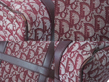 Load image into Gallery viewer, Christian Dior クリスチャンディオール ハンドバッグ トロッター柄 02-B0-0995 キャンバス レザー ボルドー 美品 中古 66704