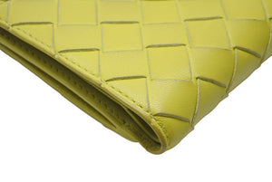 BOTTEGAVENETA ボッテガヴェネタ イントレチャート コンパクトウォレット 二つ折り財布 P01412103Q ラムスキン 美品 中古 66710