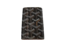 Load image into Gallery viewer, Goyard ゴヤール サンミッシェル キーケース キーリング 6連 ヘリンボーン柄 ゴヤールディンキャンバス ブラック 美品 中古 66714