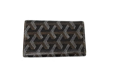 Load image into Gallery viewer, Goyard ゴヤール サンミッシェル キーケース キーリング 6連 ヘリンボーン柄 ゴヤールディンキャンバス ブラック 美品 中古 66714