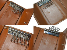 Load image into Gallery viewer, Goyard ゴヤール サンミッシェル キーケース キーリング 6連 ヘリンボーン柄 ゴヤールディンキャンバス ブラック 美品 中古 66714
