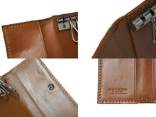 Load image into Gallery viewer, Goyard ゴヤール サンミッシェル キーケース キーリング 6連 ヘリンボーン柄 ゴヤールディンキャンバス ブラック 美品 中古 66714