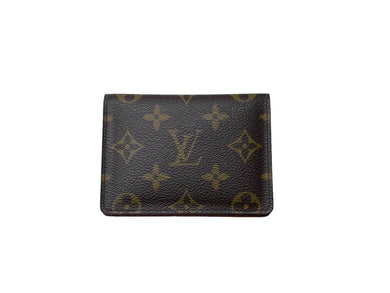 LOUIS VUITTON ルイ ヴィトン ポルト2カルト ヴェルティカル カードケース M60533 モノグラムキャンバス ブラウン 美品 中古 66716