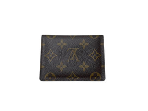 LOUIS VUITTON ルイ ヴィトン ポルト2カルト ヴェルティカル カードケース M60533 モノグラムキャンバス ブラウン 美品 中古 66716