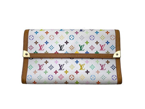LOUIS VUITTON ルイヴィトン ポルトトレゾール インターナショナル M92659 3つ折り長財布 モノグラムキャンバス マルチカラー 美品 中古 66717