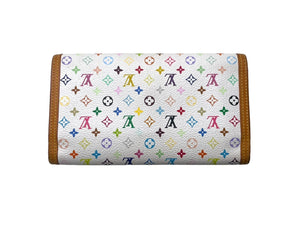 LOUIS VUITTON ルイヴィトン ポルトトレゾール インターナショナル M92659 3つ折り長財布 モノグラムキャンバス マルチカラー 美品 中古 66717