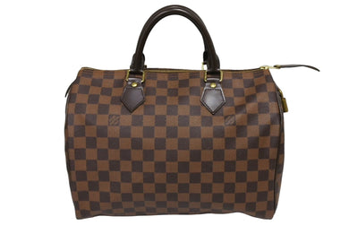 LOUIS VUITTON ルイヴィトン スピーディ30 ボストンバッグ ダミエ N41531 ゴールド金具 ブラウン 美品 中古 66722
