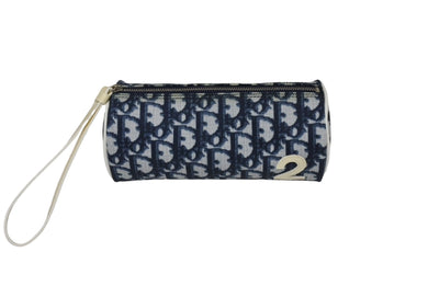 Christian Dior クリスチャンディオール トレ ディオール キット 2003 コスメ ポーチ トロッター ネイビー 2 良品 中古 66728