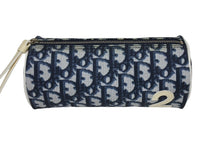 Load image into Gallery viewer, Christian Dior クリスチャンディオール トレ ディオール キット 2003 コスメ ポーチ トロッター ネイビー 2 良品 中古 66728