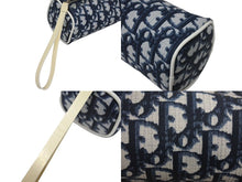 Load image into Gallery viewer, Christian Dior クリスチャンディオール トレ ディオール キット 2003 コスメ ポーチ トロッター ネイビー 2 良品 中古 66728