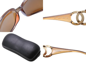 CHANEL シャネル サングラス 6014 c.808/73 サイズ64□16 120 ココマーク ブラウン ゴールド プラスチック 美品 中古 66731