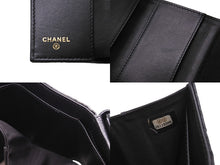 Load image into Gallery viewer, CHANEL シャネル ボーイシャネル 三つ折り財布 26番台 コンパクトウォレット キルティング ココマーク ブラック 美品 中古 66733
