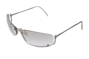 PRADA プラダ サングラス SPR50D サイズ65□15 125 シルバー グレー グラデーションレンズ アイウェア 小物 美品 中古 66736