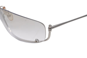 PRADA プラダ サングラス SPR50D サイズ65□15 125 シルバー グレー グラデーションレンズ アイウェア 小物 美品 中古 66736