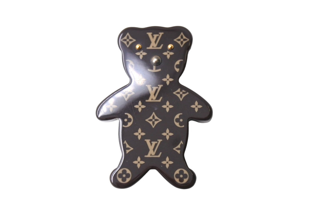 LOUIS VUITTON ルイヴィトン ブロッシュ ヌヌールス テディベア ブローチ M64639 ゴールド金具 ブラウン 美品 中古 66739
