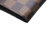 Load image into Gallery viewer, LOUIS VUITTON ルイヴィトン 二つ折り財布 ダミエ ポルト ビエカルト クレディモネ N61665 ブラウン 美品 中古 66740