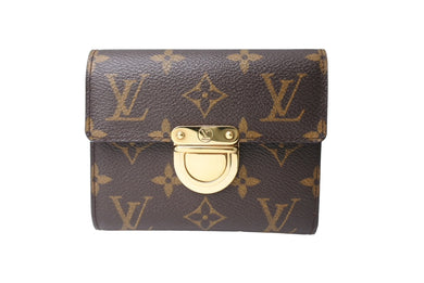 LOUIS VUITTON ルイヴィトン ポルトフォイユ コアラ モノグラム 三つ折り財布 M58013 TH0065 ゴールド ブラウン 美品 中古 66741