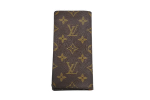 LOUIS VUITTON ルイヴィトン エテュイ リュネット サーンプル モノグラム メガネケース M62962 ブラウン 美品 中古 66742