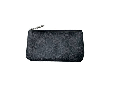 LOUIS VUITTON ルイ ヴィトン ポシェット クレ カードキーケース ダミエグラフィット N60155 ブラック グレー 美品 中古 66743