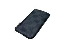 Load image into Gallery viewer, LOUIS VUITTON ルイ ヴィトン ポシェット クレ カードキーケース ダミエグラフィット N60155 ブラック グレー 美品 中古 66743