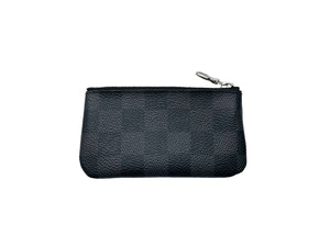 LOUIS VUITTON ルイ ヴィトン ポシェット クレ カードキーケース ダミエグラフィット N60155 ブラック グレー 美品 中古 66743
