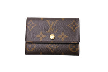 Load image into Gallery viewer, 極美品 LOUIS VUITTON ルイヴィトン ポルトモネ プラ コインケース M61930 モノグラムキャンバス ゴールド金具 ブラウン 中古 66745
