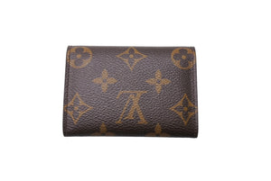 極美品 LOUIS VUITTON ルイヴィトン ポルトモネ プラ コインケース M61930 モノグラムキャンバス ゴールド金具 ブラウン 中古 66745