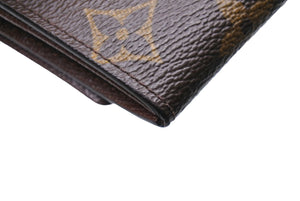 極美品 LOUIS VUITTON ルイヴィトン ポルトモネ プラ コインケース M61930 モノグラムキャンバス ゴールド金具 ブラウン 中古 66745