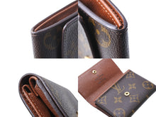 Load image into Gallery viewer, 極美品 LOUIS VUITTON ルイヴィトン ポルトモネ プラ コインケース M61930 モノグラムキャンバス ゴールド金具 ブラウン 中古 66745