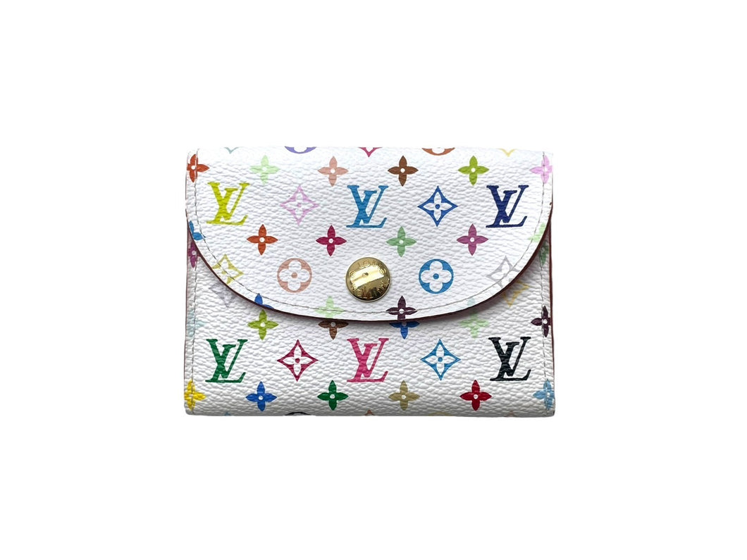 LOUIS VUITTON ルイヴィトン カードケース M66560 アンヴェロップカルト ドゥ ヴィジット イニシャル入り モノグラムマルチカラー 美品 中古 66746