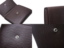 Load image into Gallery viewer, LOUIS VUITTON ルイヴィトン 二つ折り財布 Wホック ポルト モネ ビエ カルト クレディ M6348D エピレザー ブラウン 美品 中古 66748