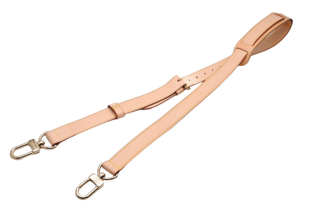 極美品 LOUIS VUITTON ルイヴィトン ショルダーストラップ キーポルバンドリエール用 ゴールド金具 ベージュ 中古 66751