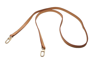 LOUIS VUITTON ルイヴィトン ショルダーストラップ バッグ アクセサリー ヌメ革 ブラウン ゴールド金具 良品 中古 66752